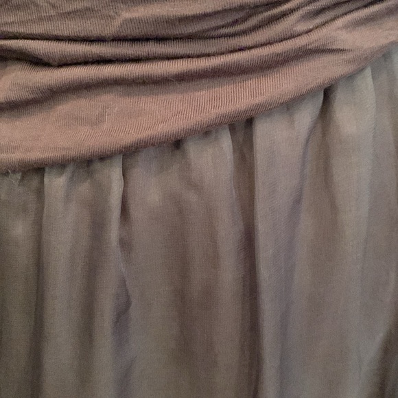 Sexy gray pants with a gray sheer overlay. Elastic waist.By CARAPACE.MEDIUM - Picture 3 of 5